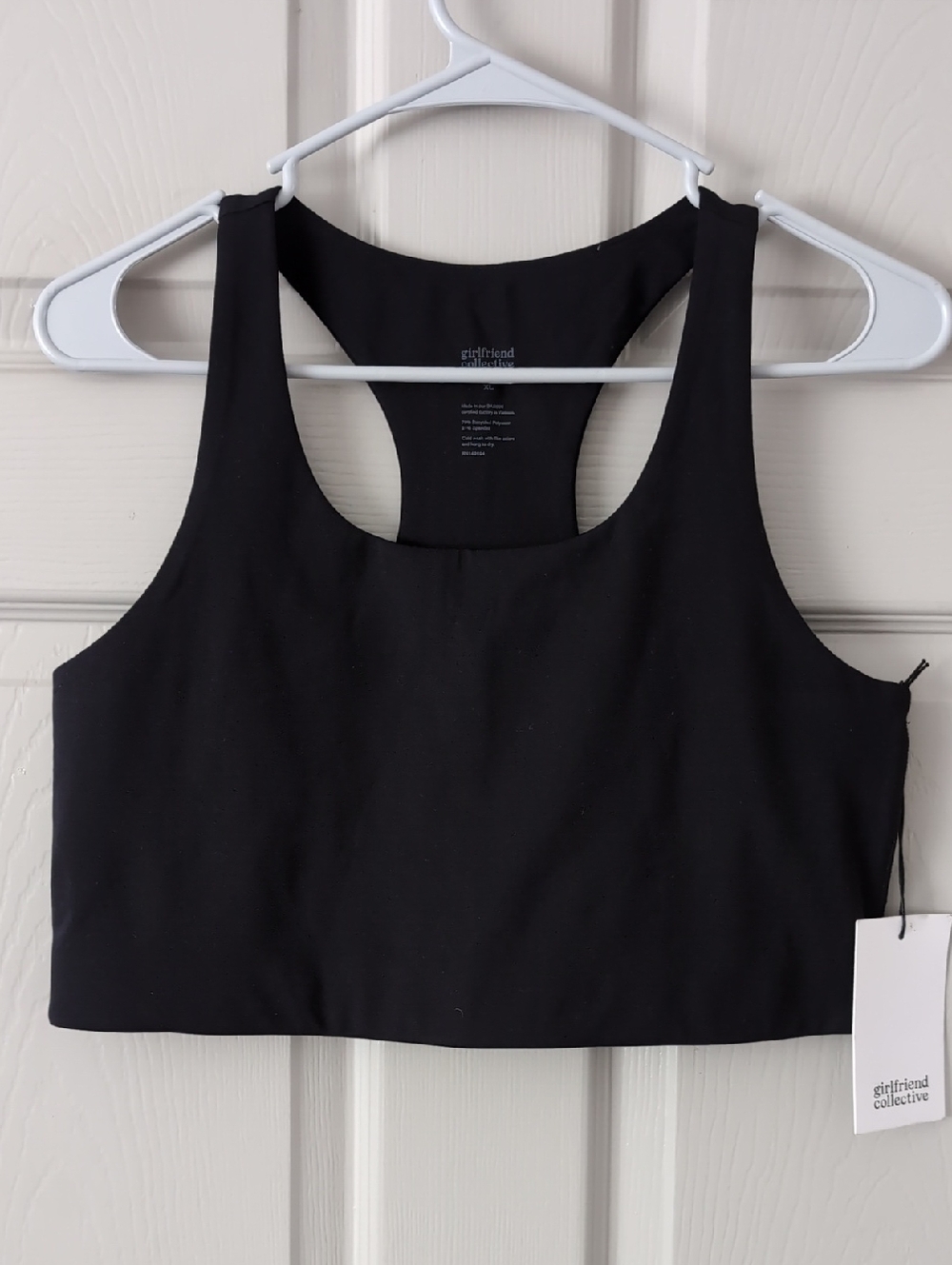 Girlfriend Collective Black Paloma Racerback Bra- XL - Picture 2 of 13